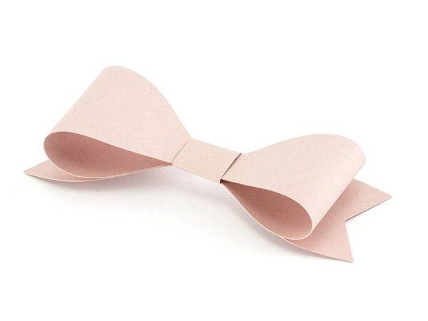 Decorações de papel Laços, rosa pó