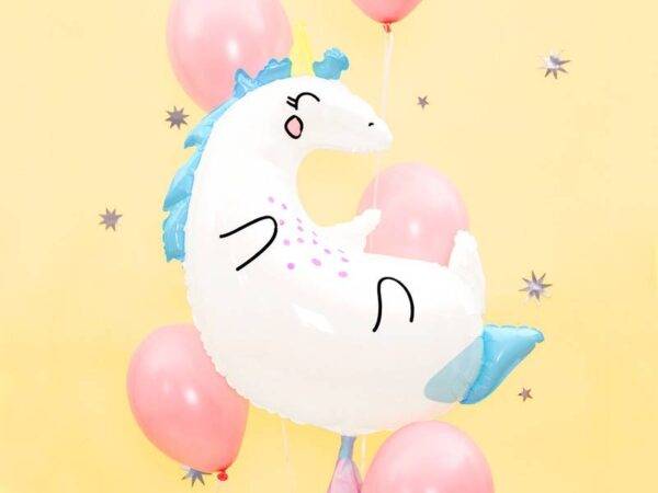 Unicórnio de balão de foil