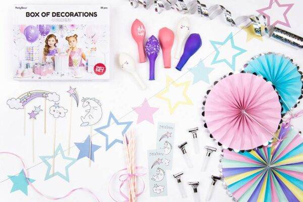 Conjunto de decorações para festas - Unicórnio