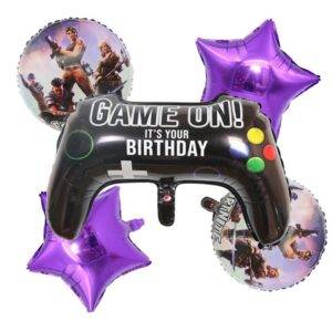 Fortnite Game Party Foil Bouquet Balloons