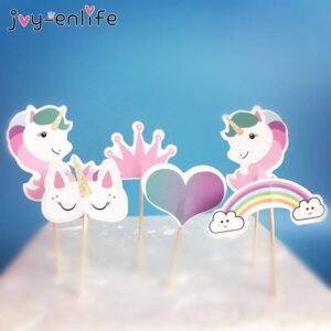 Cake Toppers do tema Unicórnio Mágico