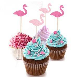 Cake Toppers do tema Flamingo