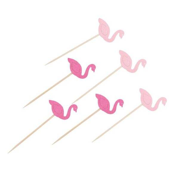 Cake Toppers do tema Flamingo