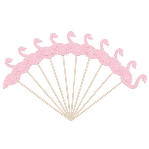 Cake Toppers do tema Flamingo