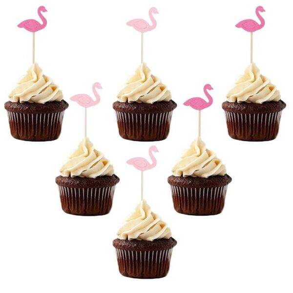 Cake Toppers do tema Flamingo