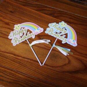 Cake Toppers do tema Arco-Iris