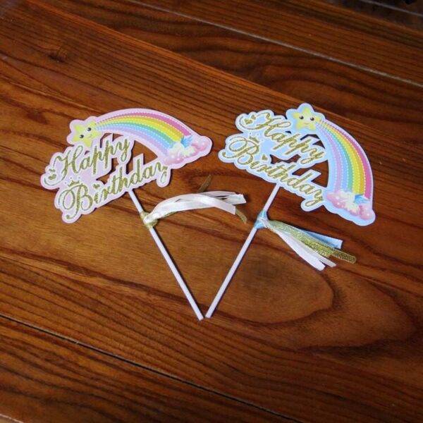 Cake Toppers do tema Arco-Iris