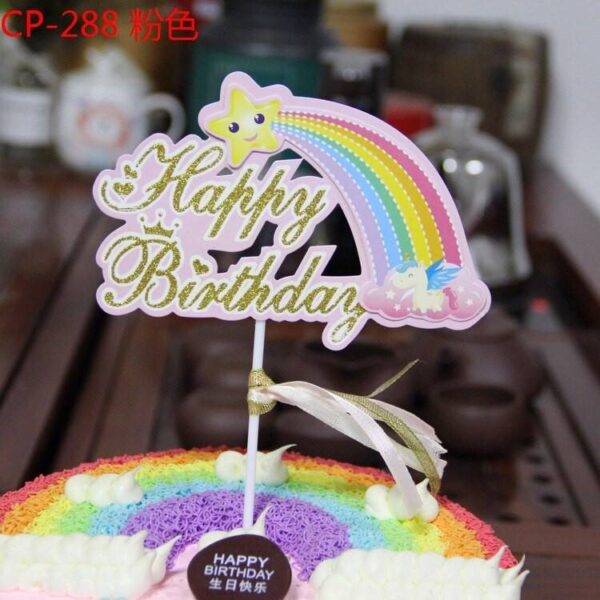 Cake Toppers do tema Arco-Iris