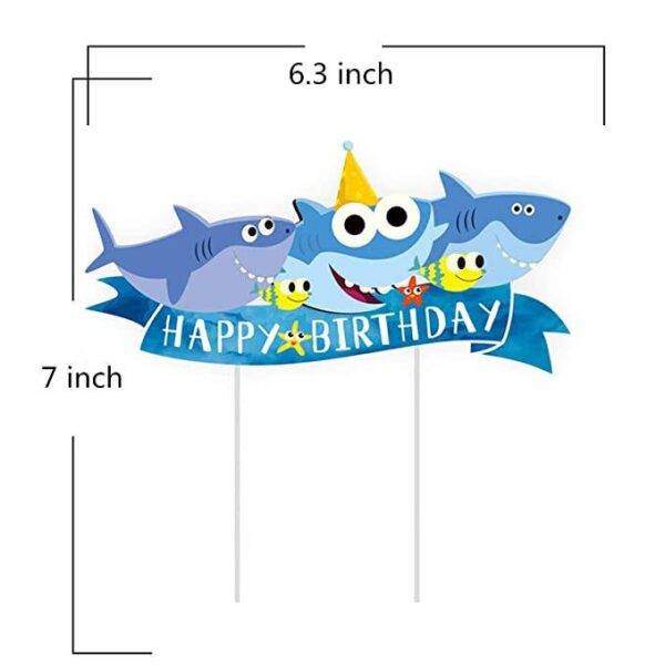 Topper para cupcake Tubarão