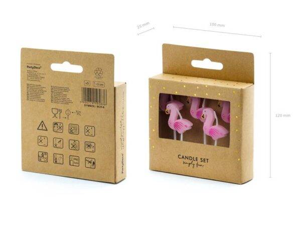 Velas de aniversário Flamingos
