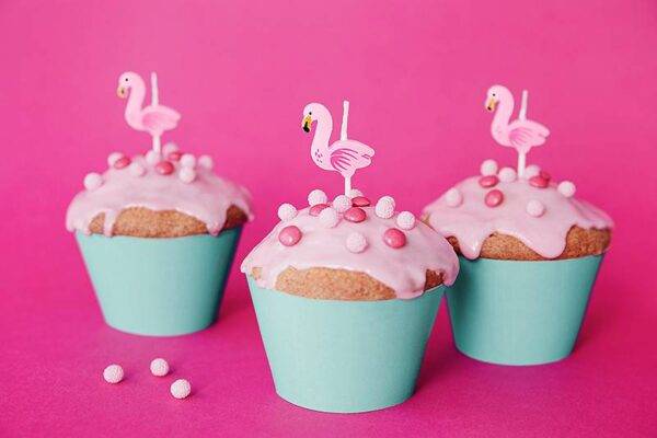 Velas de aniversário Flamingos