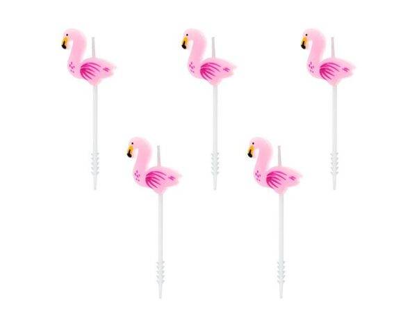 Velas de aniversário Flamingos