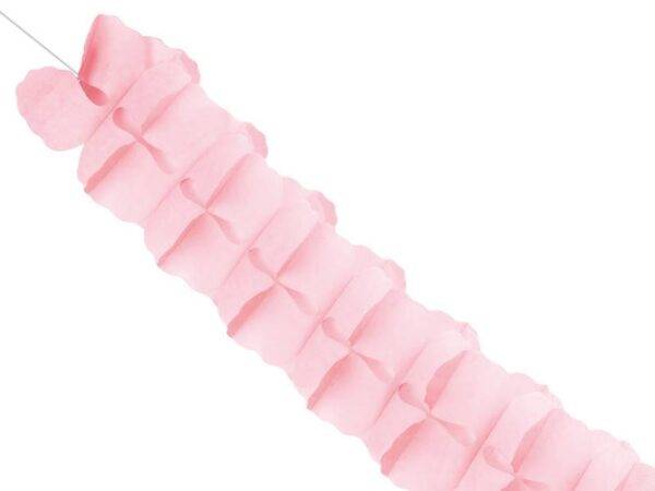 Guirlanda de tecido, rosa claro, 3 m