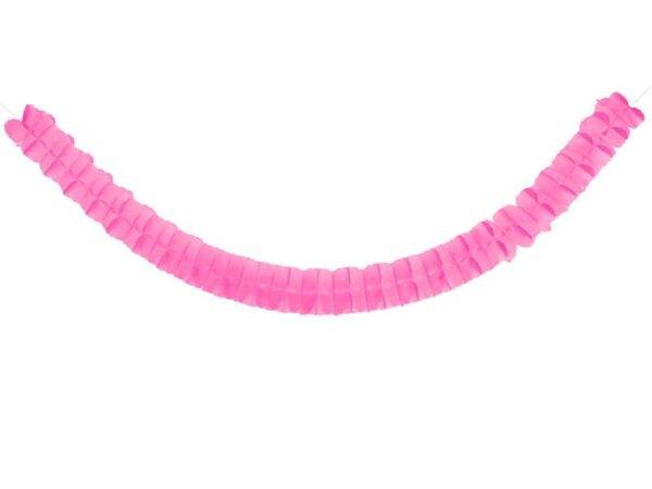 Guirlanda de tecido, rosa escuro