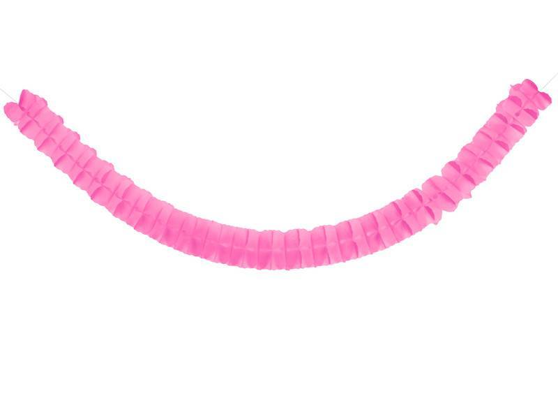 Guirlanda de tecido, rosa escuro