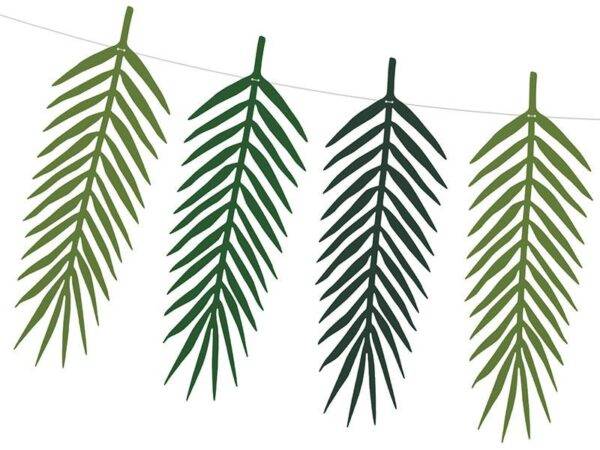 Grinalda Aloha - Folhas tropicais