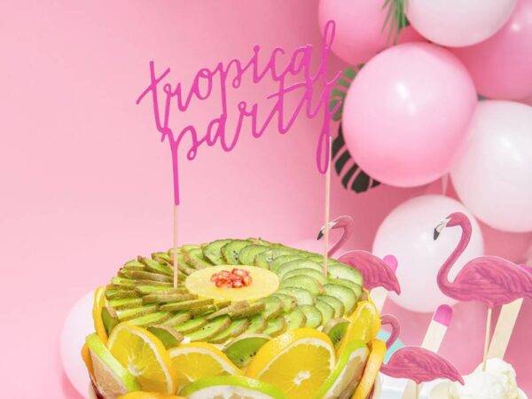 Topper de bolo Aloha - Tropical