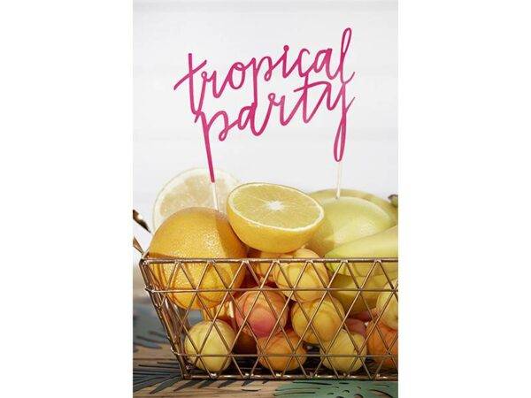 Topper de bolo Aloha - Tropical