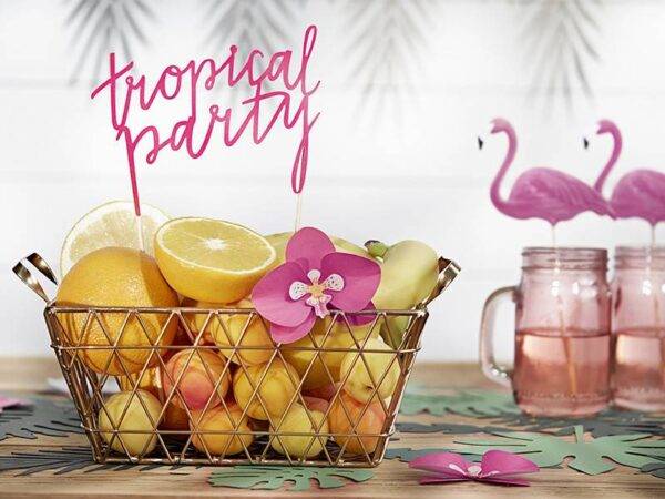 Topper de bolo Aloha - Tropical