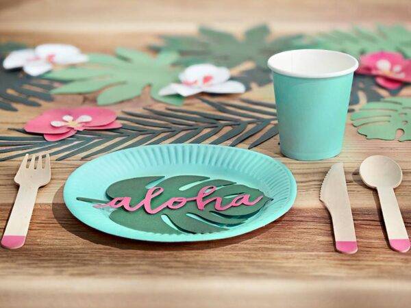 Cartões de lugar Aloha - Monstera