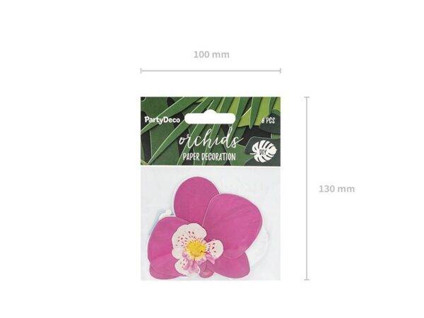 Decorações de papel Aloha - Orquídeas