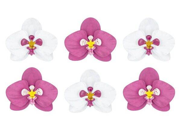 Decorações de papel Aloha - Orquídeas