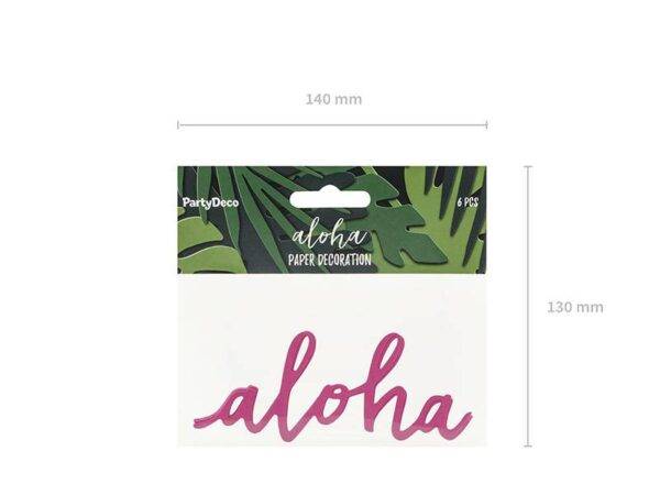 Decorações de papel Aloha