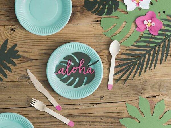 Decorações de papel Aloha