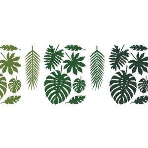 Decorações Aloha - Folhas tropicais, mistura