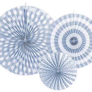 Rosetas decorativas, azul celeste