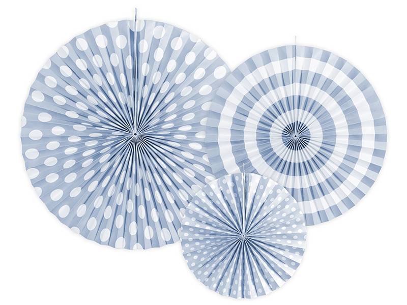 Rosetas decorativas, azul celeste