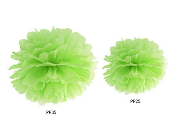 Tissue papel Pompom, maçã verde, 25 cm