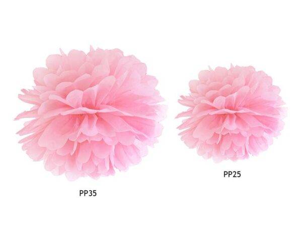 Tissue paper Pompom, rosa claro, 35 cm