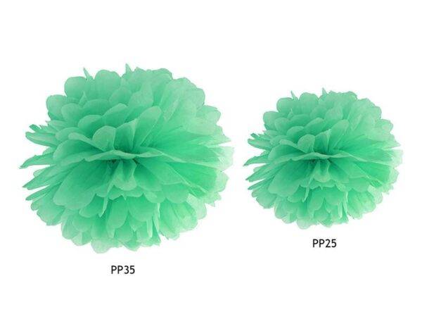 Papel de seda Pompom, hortelã, 35 cm