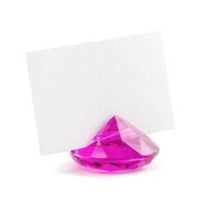Porta-cartão de diamante, rosa escuro, 40 mm
