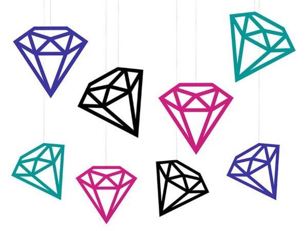 Diamantes de decorações, mix