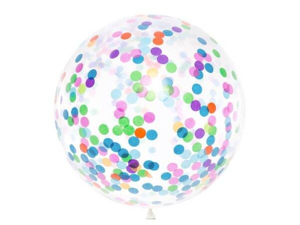 Balão confete - círculos, 1m, mistura