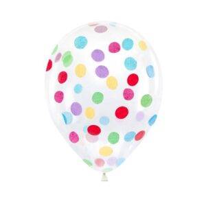 Balões de confete - círculos, 30 cm, mistura