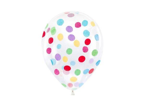 Balões de confete - círculos, 30 cm, mistura