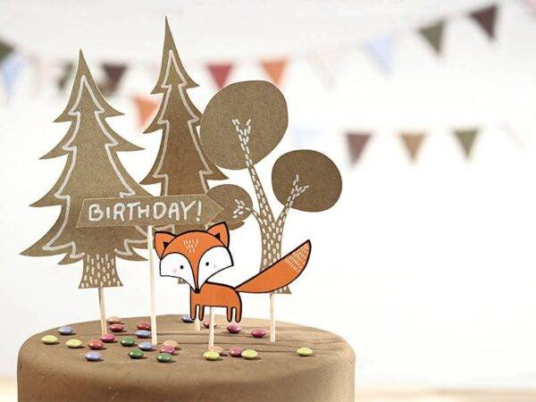 Toppers Woodland, mix: 1pkt/5pc.