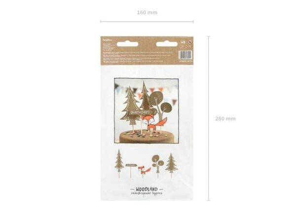 Toppers Woodland, mix: 1pkt/5pc.