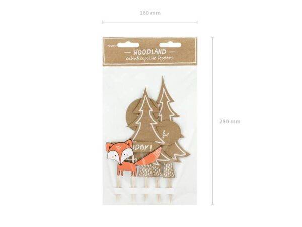 Toppers Woodland, mix: 1pkt/5pc.