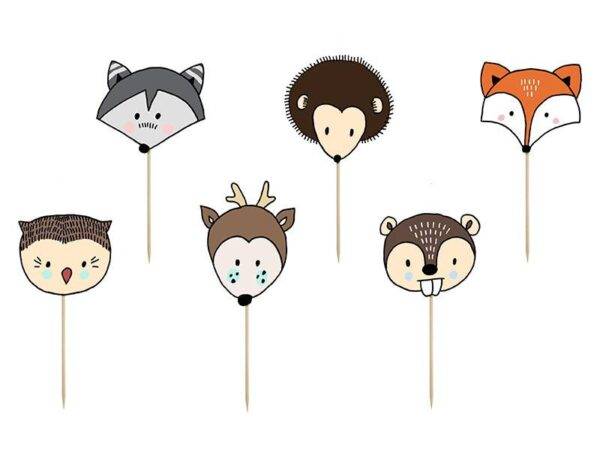 Kit Cupcake Woodland: 1pkt / 6pc.