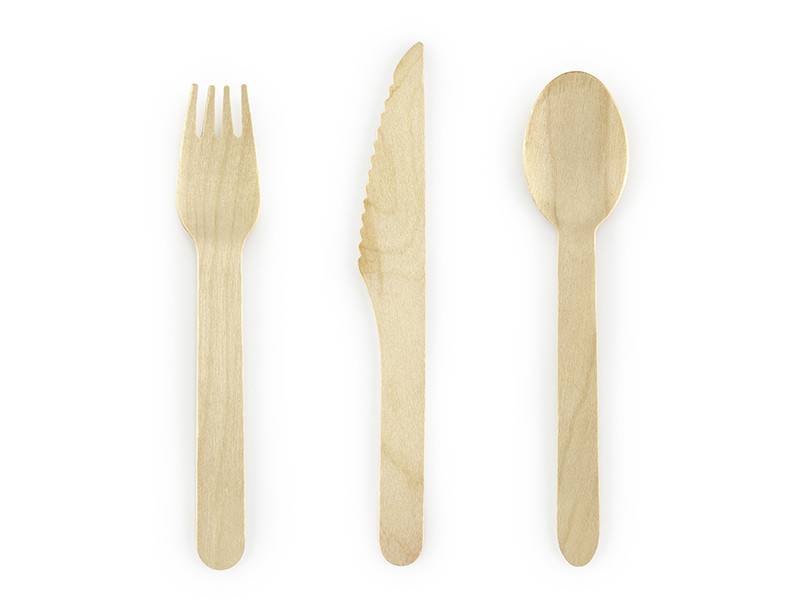 Talheres de madeira Woodland, 16 cm