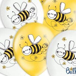 Balloons 30 cm, Bees, Pastel Mix