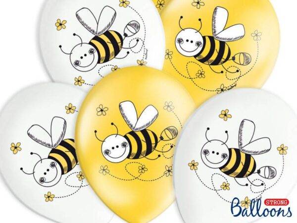 Balloons 30 cm, Bees, Pastel Mix