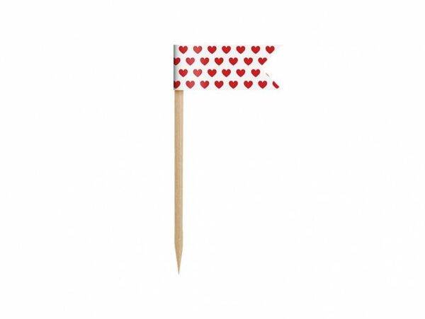 Cupcake Toppers Mini Flags Ladybug, mix, 7 cm