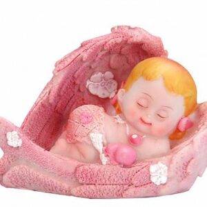 Figura menina Anjo, rosa, 6,5 cm
