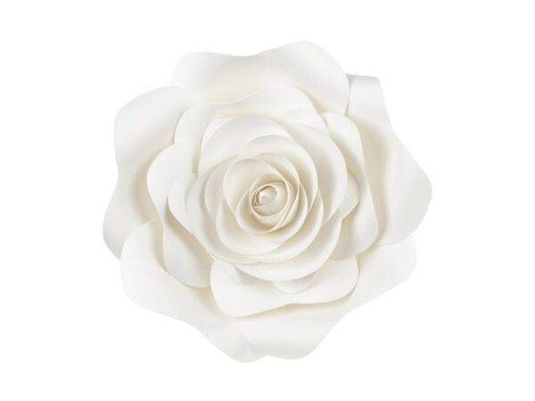 Cenário de flores de papel, creme claro, mistura