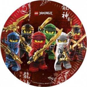 8 Pratos Lego Ninjago